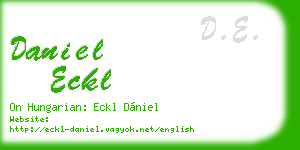 daniel eckl business card
